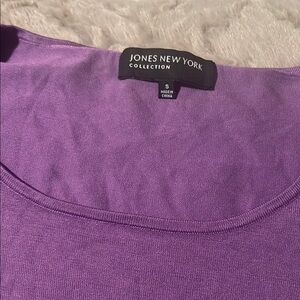 Jones New York Women's Purple Top